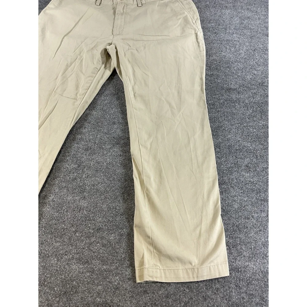 Polo Ralph Lauren Pants 42x32 Khaki Beige Relaxed Fit 100% Cotton Chino Casual M